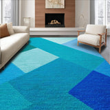 Ultra Soft Area Rug, Non Slip, Stain Resistant, Washable Area Rugs for Living Room, Bedroom, Colorful Modern Home Office Plush Area Carpet(Blue)