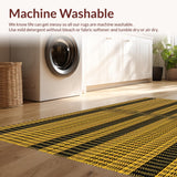 Ultra Soft Area Rug, Non Slip, Stain Resistant, Washable Area Rugs for Living Room, Bedroom, Edgy Modernist Animal Design Approach(Gold)