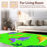 Bright Multi Color Dino Adventure Style(Green)