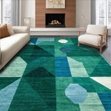 Chic Curved Line Composition in Cool Tones(Green)