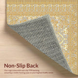 Ultra Soft Area Rug, Non Slip, Stain Resistant, Washable Area Rugs for Living Room, Bedroom, Rustic Soft Cream Tones(Gray)