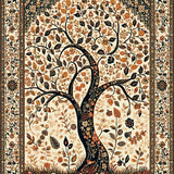 Ultra Soft Area Rug, Non Slip, Stain Resistant, Washable Area Rugs for Living Room, Bedroom, Serene Naturalistic Visual Appeal(Beige)