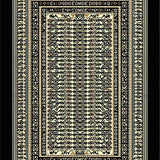 Ultra Soft Area Rug, Non Slip, Stain Resistant, Washable Area Rugs for Living Room, Bedroom, Minimalist Black Beige Statement Piece(Gold)