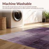 Ultra Soft Area Rug, Non Slip, Stain Resistant, Washable Area Rugs for Living Room, Bedroom, Elegant Mauve Area Rug(Purple)