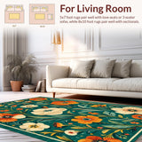 Charming Distressed Tiled Design(Green)