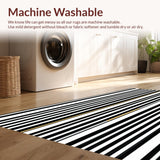 Timeless Black and White Stripes(Black)