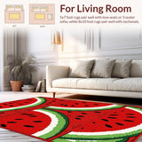 Lively Round Abstract Fruit Concept(Red)