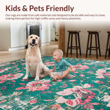 Whimsical Multi Hued Lattice Design(Green)