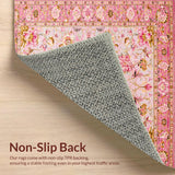 Ultra Soft Area Rug, Non Slip, Stain Resistant, Washable Area Rugs for Living Room, Bedroom, Luxurious Soft Pastel Elegance(Pink)