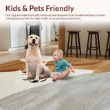 Ultra Soft Area Rug, Non Slip, Stain Resistant, Washable Area Rugs for Living Room, Bedroom, Modern Neutral Animal Print Entryway Carpet(Beige)