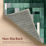 Elegant Geometric Forest Green(Green)