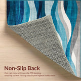 Dynamic Beach Inspired Textural Motif(Blue)