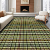 Ultra Soft Area Rug, Non Slip, Stain Resistant, Washable Area Rugs for Living Room, Bedroom, Contemporary Soft Checkered Design(Brown)