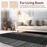Vibrant Coastal Striped Harmony(Black)