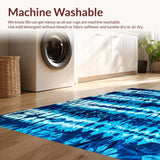 Ultra Soft Area Rug, Non Slip, Stain Resistant, Washable Area Rugs for Living Room, Bedroom, Ultra Soft Plush Nursery Carpet for Girls in Ocean Blue(Blue)