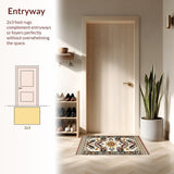 Intricate Patterned Rustic Heritage Style(Beige)