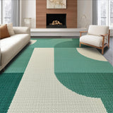Ultra Soft Area Rug, Non Slip, Stain Resistant, Washable Area Rugs for Living Room, Bedroom, Contemporary Sage Green Bedroom Rug for Minimal Living(Green)