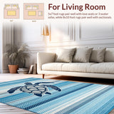 Colorful Marine Life Patterned(Blue)