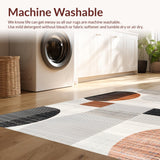 Ultra Soft Area Rug, Non Slip, Stain Resistant, Washable Area Rugs for Living Room, Bedroom, Elegant Minimalist Animal Theme(Gray)
