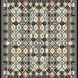 Ultra Soft Area Rug, Non Slip, Stain Resistant, Washable Area Rugs for Living Room, Bedroom, Unique Soft-Cornered Geometric Layout(White)
