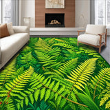 Ultra Soft Area Rug, Non Slip, Stain Resistant, Washable Area Rugs for Living Room, Bedroom, Lively Bee-Inspired Artistic Element(Green)
