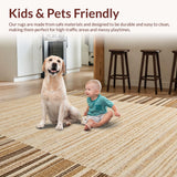 Ultra Soft Area Rug, Non Slip, Stain Resistant, Washable Area Rugs for Living Room, Bedroom, Simple Warm Beige Aesthetic(Beige)