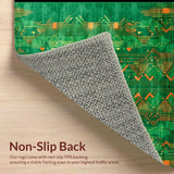 Elegant Emerald and Orange Harmony(Green)