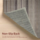 Ultra Soft Area Rug, Non Slip, Stain Resistant, Washable Area Rugs for Living Room, Bedroom, Stylish Modern Tiled Pattern(Gray)