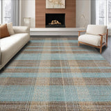 Ultra Soft Area Rug, Non Slip, Stain Resistant, Washable Area Rugs for Living Room, Bedroom, Chic Abstract Textured Pattern(Brown)