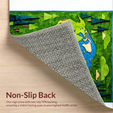 Kid Friendly Moss Green Geographical Theme(Green)
