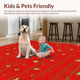 Delightful Nature Motif Kitchen Accent(Red)