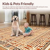 Cozy Textured Ogee Style Runner(Beige)