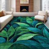 Ultra Soft Area Rug, Non Slip, Stain Resistant, Washable Area Rugs for Living Room, Bedroom, Tropical Plant-Inspired Washable Bathroom Floor Mat(Green)