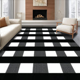 Cozy Earthy Plaid Motif(Black)