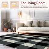 Chic Monochrome Gingham Aesthetic(Black)