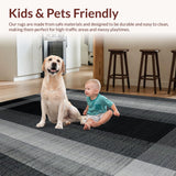 Contemporary Charcoal Geometric Design(Gray)