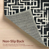 Ultra Soft Area Rug, Non Slip, Stain Resistant, Washable Area Rugs for Living Room, Bedroom, Modern Bow Decor Rug(Gray)