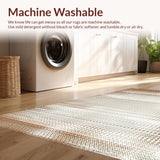 Ultra Soft Area Rug, Non Slip, Stain Resistant, Washable Area Rugs for Living Room, Bedroom, Contemporary Graphic Animal Print(Beige)