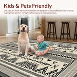 Chic Abstract Reversible Mat(Beige)