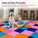 Whimsical Modernist Checkered Design(Blue)