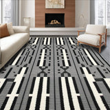 Stylish Textured Striped Design(Black)