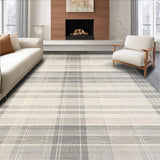 Ultra Soft Area Rug, Non Slip, Stain Resistant, Washable Area Rugs for Living Room, Bedroom, Elegant Fringed Neutral Tones(Beige)