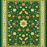 Vibrant Floral Tiled Aesthetic(Green)