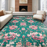 Whimsical Multi Hued Lattice Design(Green)