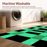 Artistic Distorted Checkerboard Visual Appeal(Green)