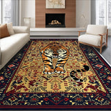 Ultra Soft Area Rug, Non Slip, Stain Resistant, Washable Area Rugs for Living Room, Bedroom, Non-Slip Leopard Pattern Meditation Area Rug(Yellow)