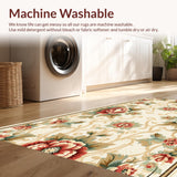 Ultra Soft Area Rug, Non Slip, Stain Resistant, Washable Area Rugs for Living Room, Bedroom, Beige Distressed Carpet for Bedroom Minimal Aesthetic(Beige)