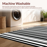 Chic Black and White Patterned Mat(Black)