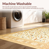 Ultra Soft Area Rug, Non Slip, Stain Resistant, Washable Area Rugs for Living Room, Bedroom, Beige Woven Non Slip Kitchen(Beige)