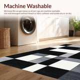 Classic Black and Cream Checkers Design(Black)
